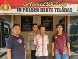 Kurang Dari 24 Jam, Polsek Dente Teladas Tangkap Pelaku Curanmor