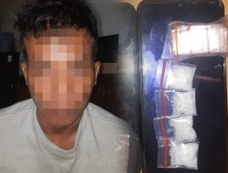 Simpan 4 Paket Sabu Siap Edar, Warga Pesawahan Diringkus Polisi