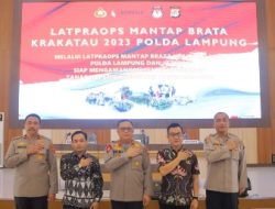 Jelang Pemilu Serentak 2024, Polda Lampung Gelar Latpra Ops Mantap Brata