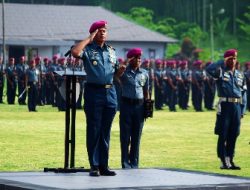 Danyonif 9 Marinir Beserta Perwira Yonif 9 Marinir Tinjau Sarana Dan Pra Sarana Di Ksatrian