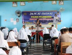 Pesan penting untuk generasi muda, Polres Pesawaran Gelar Jum’at curhat di SMK Pelita