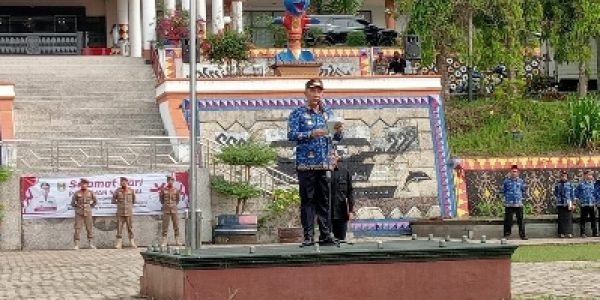 Pj. Bupati Tanggamus Pimpin Upacara  Hari Pahlawan