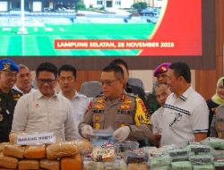 Tempo 1 Bulan Polda Lampung Gagalkan Penyelundupan 113 Kg Sabu