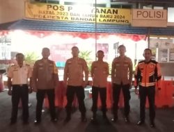 Amankan Nataru 2024, Polresta Bandar Lampung Dirikan 5 Pos Pam Dan 2 Pos Pelayanan