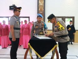 Kapolres Lamtim Pimpin Sertijab Kabag SDM dan Kapolsek Waway Karya