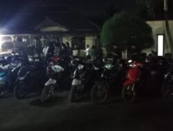 Respon Keluhan Masyarakat Maraknya Balap Liar, Polsek Sukarame Amankan 30 Sepeda Motor