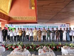 Gubernur Arinal Djunaidi Bersama Lima Pemuka Agama Dan Masyarakat Lakukan Doa Bersama Di Menara Siger 