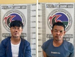 Polisi tangkap 2 Pria  Pemakai abu di Tiyuh Mekar Asri Tulang Bawang Barat