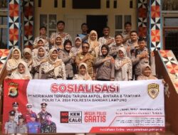 Sambangi SMAN 3 Bandar Lampung Polresta Sosialisasi Penerimaan Calon Anggota Polri Tahun 2024