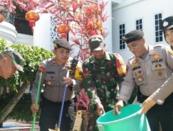Sambut Peringatan Isra Miraj dan Imlek, TNI – Polri Di Bandar Lampung Gelar Bhakti Religi