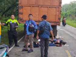 Diduga Pelaku Curanmor, Dua Orang Pengendara Sepeda Motor Terlibat Laka Lantas
