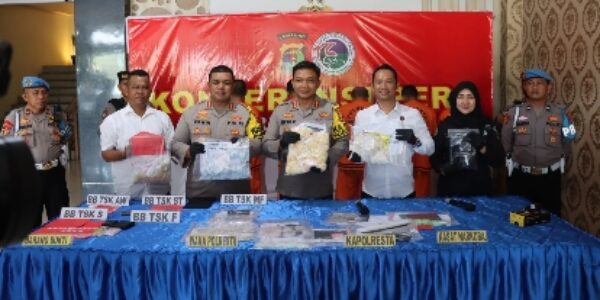 Bongkar Jaringan Narkotika Antar Provinsi, Polresta Bandar Lampung Sita Narkoba Senilai 4 Miliar Rupiah