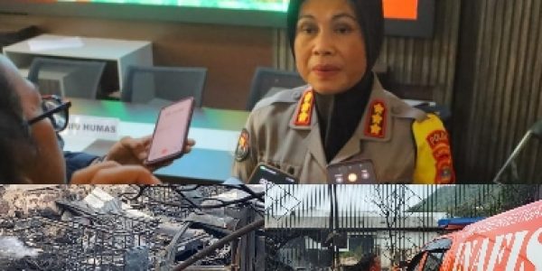 Polresta Bandar Lampung  Penyebab Kebakaran Diduga Gudang Penimbunan BBM