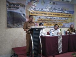 Plt. Kadis Perhubungan Mewakili Pj. Bupati Tanggamus Hadir Diklat Basic Safety Training  Kapal Layar Motor
