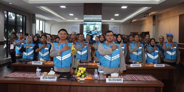 Polresta Bandar Lampung Gelar Pakta Integritas dan Pengambilan Sumpah Penerimaan Anggota Polri T.A. 2024