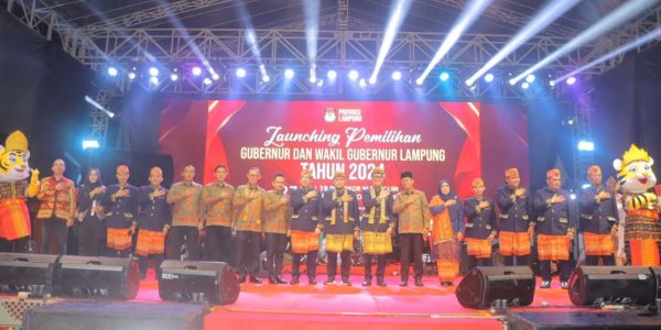 Wakapolda Lampung Hadiri Launching Pemilihan Gubernur dan Wakil Gubernur Lampung 2024
