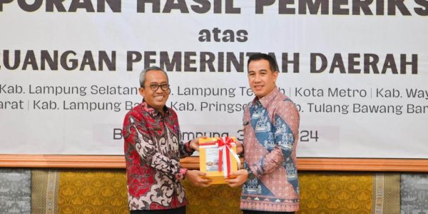 Pemkab Pesawaran Terima Opini WTP 8 Kali Berturut-turut