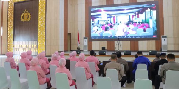 Bhayangkari Lampung Ikuti Peresmian Gedung Kemala Pusat Oleh Kapolri