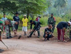 Puncak Latihan LSL I TW II 2024, Prajurit Yonif 9 Marinir Laksanakan Dahkang Dan Kerja Bakti Bersama Masyarakat