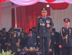 Kapolda Lampung Pimpin Upacara Hari Bhayangkara Ke-78