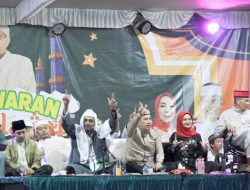 Rangkaian HUT Pesawaran, Ribuan Masyarakat Bersama Bupati Pesawaran Bersholawat