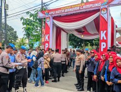 Pengamanan Ketat di Hari Kedua Pendaftaran Pilwakot Bandar Lampung