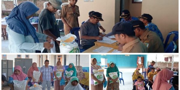 Kades Panengahan Munipian Realisasikan Pembagian Raskin untuk 348 KPM