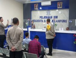 Waka Polresta Bandar Lampung Tinjau Ruang Pelayanan Publik di Gedung SPKT