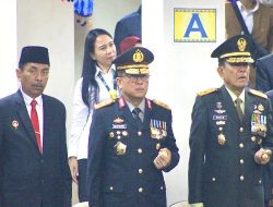 Danrem 043/Gatam Hadiri Rapat Paripurna Pengucapan Sumpah Janji Anggota DPRD Provinsi Lampung  2024-2029