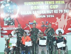 Atlet Disabilitas Meriahkan Turnamen Danrem Cup Dalam Rangka HUT Ke-79 TNI Tahun 2024