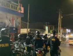 Malam Libur, Patroli Polisi di Bandar Lampung Sasar Pemukiman Penduduk