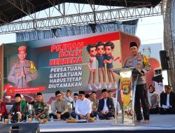 Gelar Tabligh Akbar, Kapolresta Bandar Lampung Serukan Pilkada Aman, Damai dan Rukun