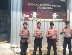 Polresta Bandar Lampung Jaga Ketat Kedatangan Logistik Pilkada di Gudang KPU