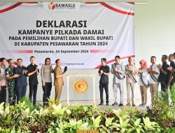 Bawaslu Pesawaran Wujudkan Pemilu Aman dan Damai Melalui Deklarasi Kampanye Damai Pilkada 2024
