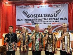 Pj. Sekdakab Tanggamus Hadiri Sosialisasi dan Ikrar Netralitas Kepala Desa  pada Pilkada Serentak 2024