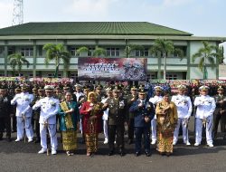 Peringati HUT Ke-79 Tahun 2024 TNI Wilayah Provinsi Lampung Gelar Upacara
