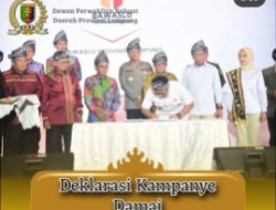 Ahmad Giri Akbar Hadiri Deklarasi Kampanye Damai Pilgub Lampung