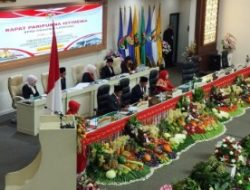 Ketua DPRD Lampung Bersama Sekwan Hadiri Pelantikan Empat Pejabat Daerah
