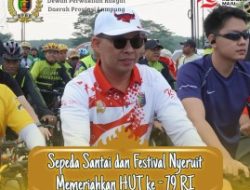 Yanuar Irawan Bersama Sekwan DPRD Lampung Menghadiri Acara Sepeda Santai Dan Festival Nyeruit