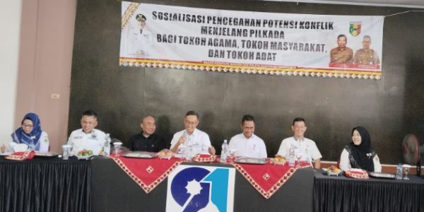 Pemkab Tanggamus Sosialisasi   Pencagahan Komplik Sosial Pemilukada Bagi Tokoh Agama, Tokoh Masyarakat dan Tokoh Adat