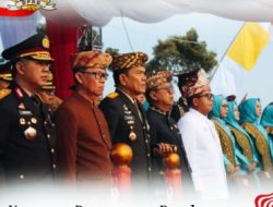 Ketua DPRD Lampung Mingrum Gumay Hadiri Upacara Penurunan Bendera HUT RI Ke-79
