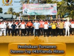 Ketua DPRD Lampung Hadiri Turnamen Danrem Cup 043/Gatam