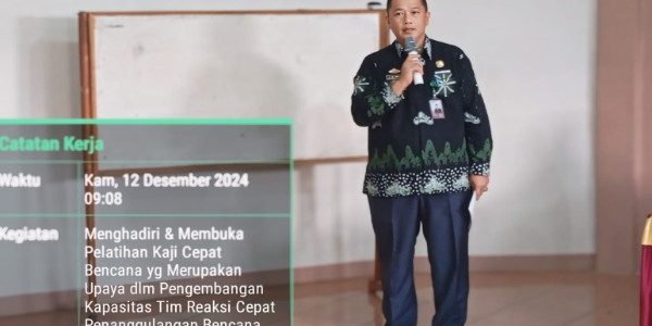 Pelatihan Kaji Cepat Bagi Tim Reaksi Cepat Penanggulangan Bencana (TRC-PB) Multisektor Di Kabupaten Tanggamus