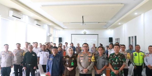 Polres Lahat Gelar Rapat Koordinasi Lintas Sektoral Salam Rangka Operasi Lilin Musi 2024