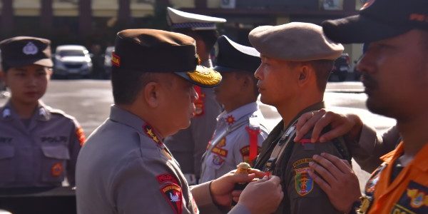 Ratusan Personel Gabungan Siap Amankan Natal dan Tahun Baru 2025 di Kota Bandar Lampung