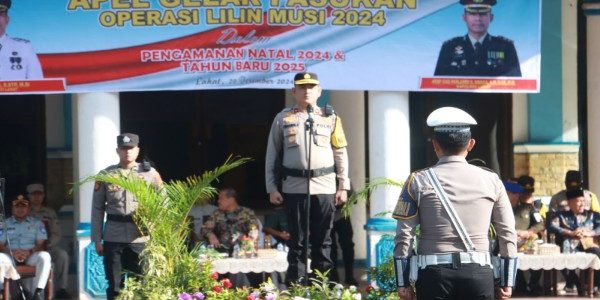 Polres Lahat Gelar Apel Pasukan Operasi Lilin Musi 2024 untuk Pengamanan Natal 2024 dan Tahun Baru 2025