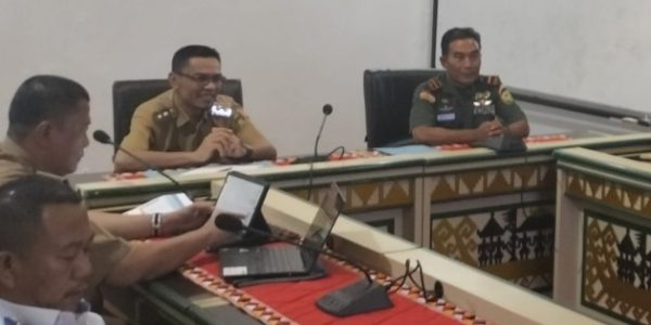Wabup Tanggamus Agus Suranto Mengikuti Rapat Koordinasi Nasional Tim Pengendalian Inflasi Daerah