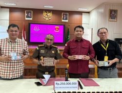 Tersangka Korupsi CT Scan RSUD Batin Mangunang Serahkan Uang Pengganti Kerugian Negara