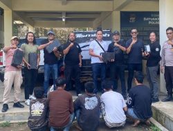 Polres Tanggamus Tangkap Komplotan Pencuri 85 Baterai PLTS, Tiga Pelaku Kabur