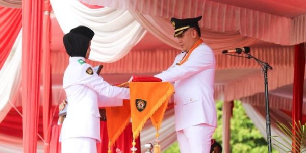 Suasana Khidmat Warnai Detik-Detik Proklamasi HUT RI ke-80 di Kabupaten Pesawaran